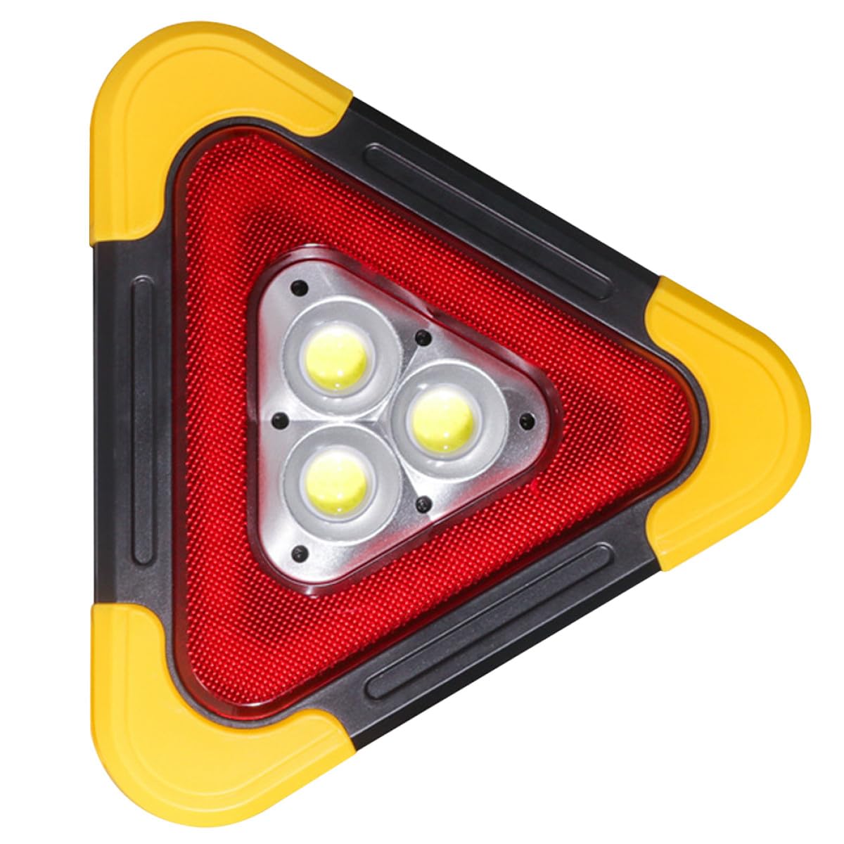 LABRIMP Luz de Emergencia Triangular para Automóvil Luces LED, Soporte Reflectante y Señalización de Seguridad para Uso en Carretera