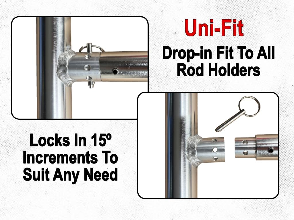 Live Mount System - Live Sonar Transducer Mount Pole - Fits in Rod Holder (84")