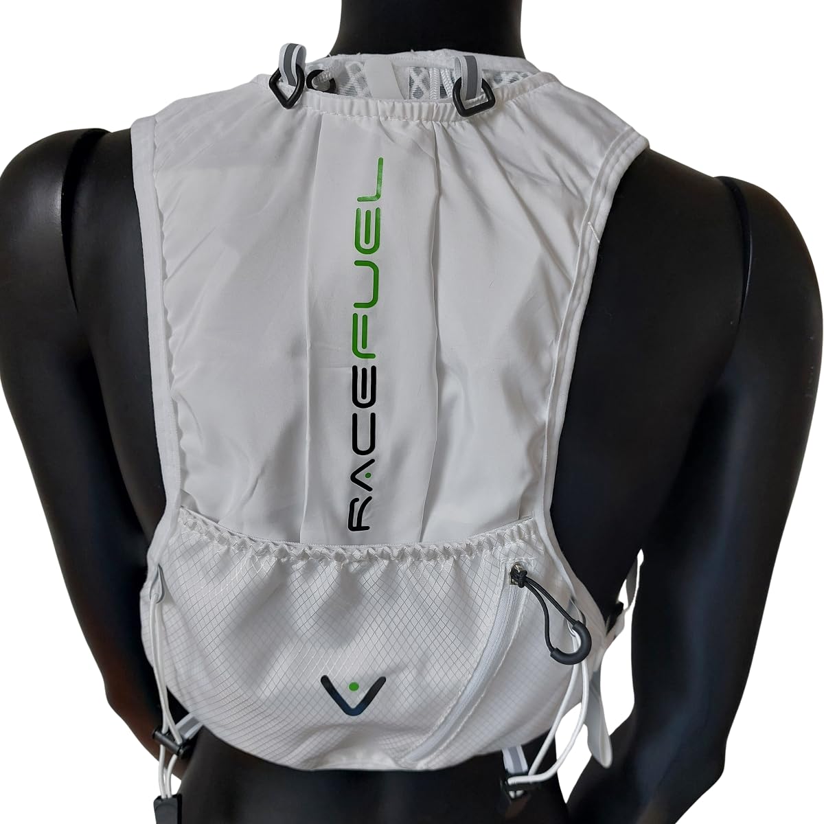 RACEFUEL – Ultraleichte Trinkweste 245 g für Damen & Herren, One Size – Laufweste für Trailrunning, Laufen, Wandern & Radfahren – reflektierend, faltbar