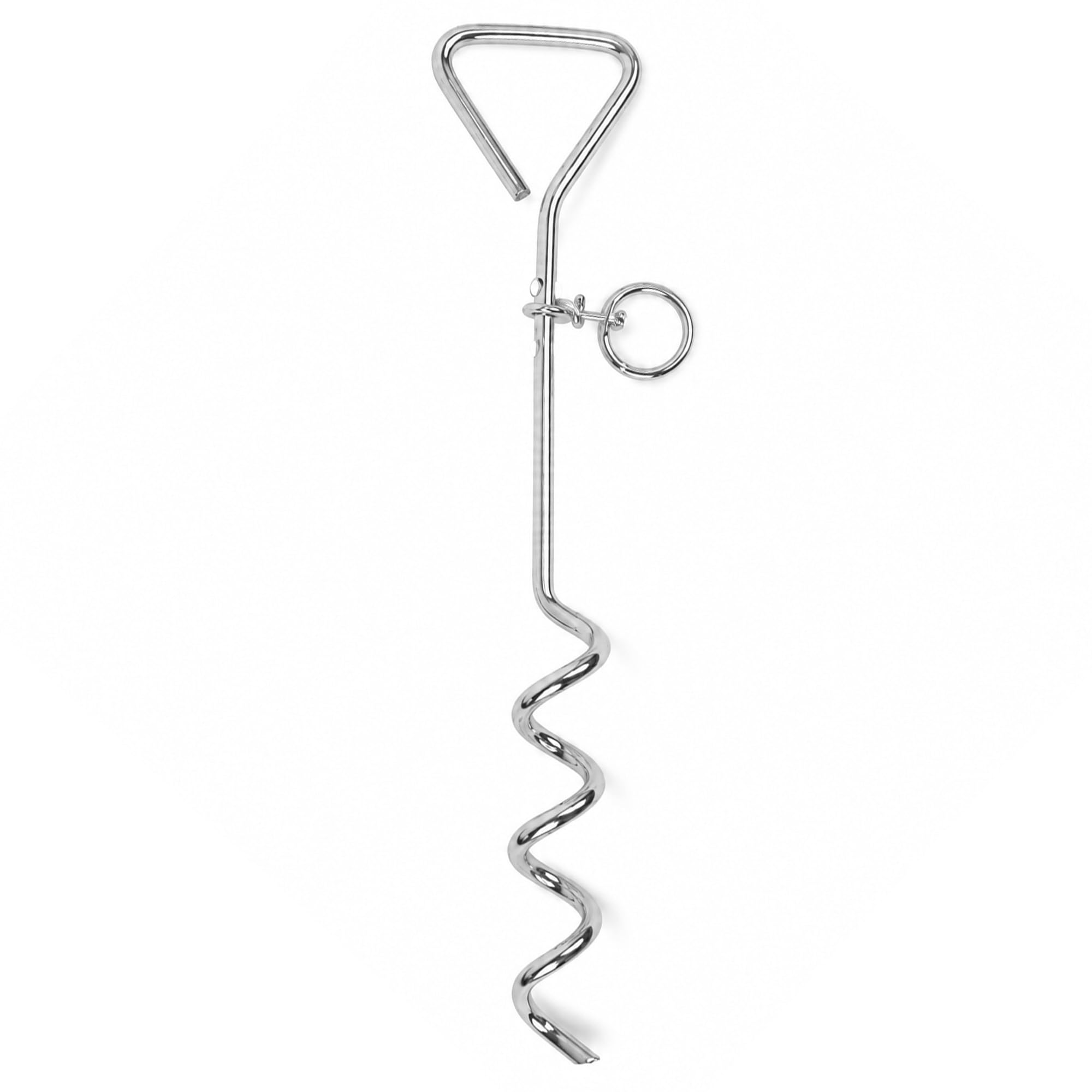Navoys 42cm Dog Tether | Tie-Out Corkscrew Stake | 360° Swivel