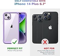 Vista 7 de Diaclara - Funda resistente de cuerpo completo con protector de pantalla sensible al tacto y antiarañazos, con protector de lente de cámara