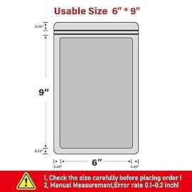 EONJOE 100-Pack 69 Inch Mylar Bags Holographic Resealable Sealable Packaging Zip Bag Small Bussiness Jewelry Candy Sample Food Packing Supplies,Black