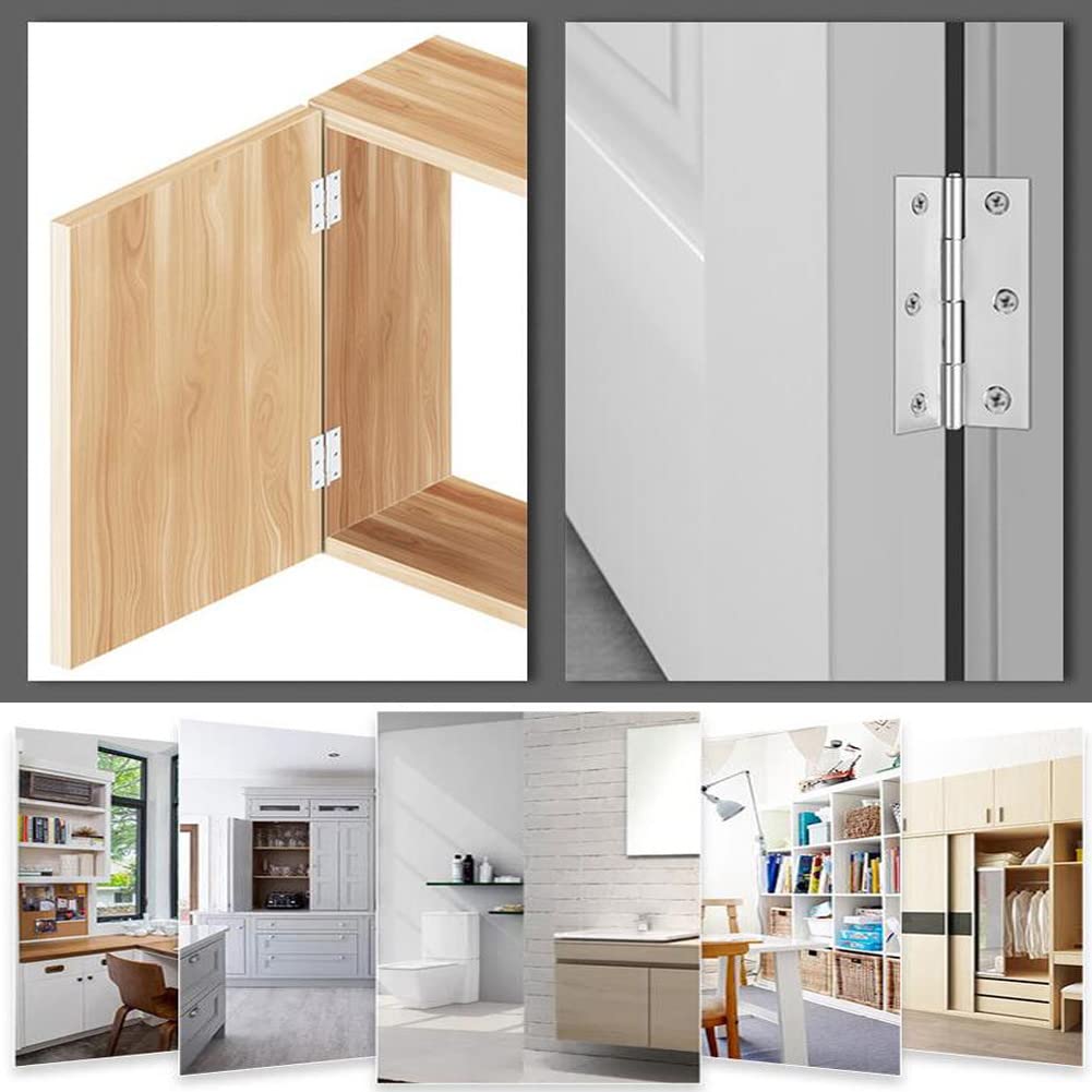 20 Pezzis Cardini Pieghevoli In Acciaio Cerniere Per Legno E Ante