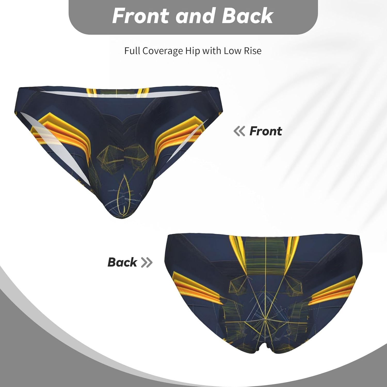 Multidimensional Space Men's Bikini Underwear - Soft Breathable Elasticity Comfort for Everyday Wear