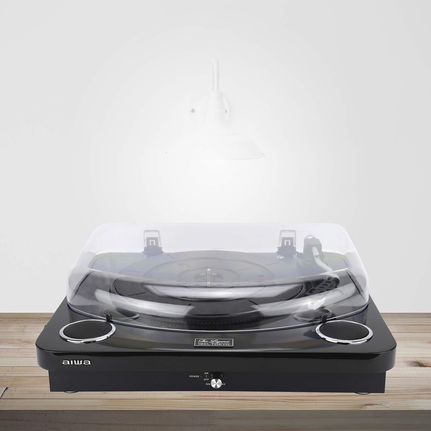Aiwa GBTUR-120BKMKII: Tocadiscos Bluetooth con Encoding, 3 velocidades, Radio FM, USB y SD. Conversión directa de Vinilo a Digital. Color: Negro