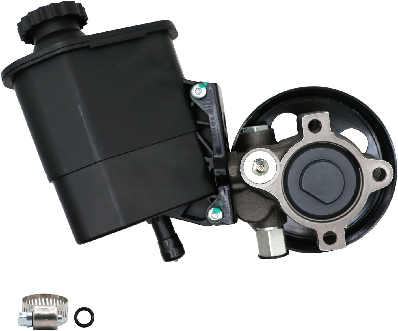 96-70269 Power Steering Pump with Pulley Reservoir Compatible With 2002-2007 Dodge Ram 1500, 20-70269 New Power Assist Pump