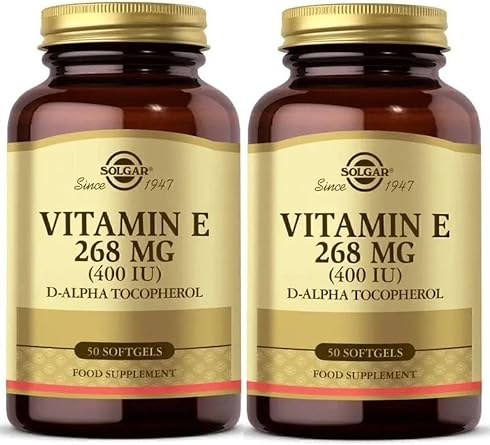 Solgar Vitamin E 268 mg (400 IU) D-Alpha Tocopherol, 50 Softgel, 2'li Paket