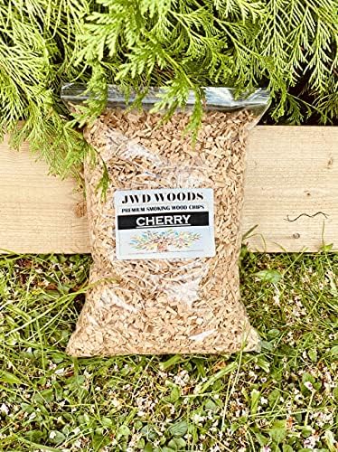 5 LITRES CHERRY BBQ SMOKING WOOD CHIPS FOOD SMOKER WOOD CHIPS 100% NATURAL