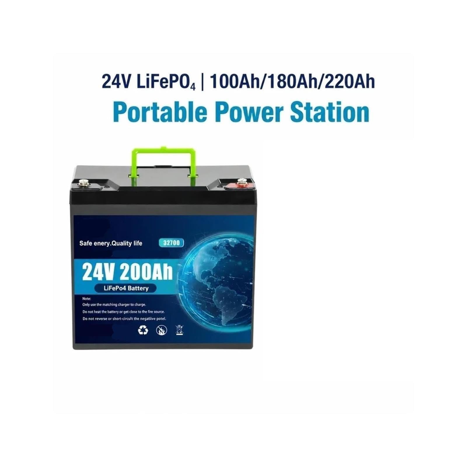 Alimentazione Portatile Con Batteria LiFePO4 Da 24 V 100 Ah 120 Ah 150 Ah