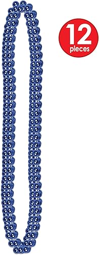 Miniatura 4 de Beistle Collares de cuentas pequeñas color azul