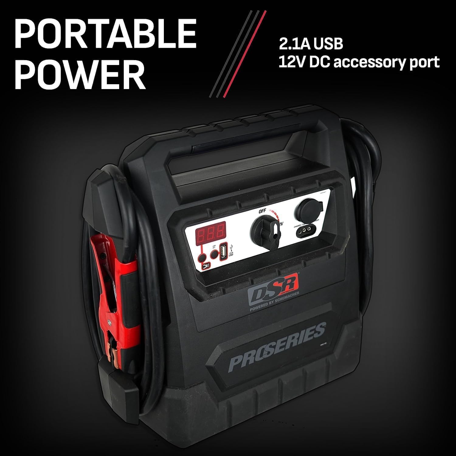 Schumacher Electric Professional-Grade RF94080159 12V 4000 Amp Jump Starter & Portable Power Pack – Jump Start Car, SUV, Truck, Boat – Jumper Cables & Battery Pack – 700 Cranking Amps (Refurbished)