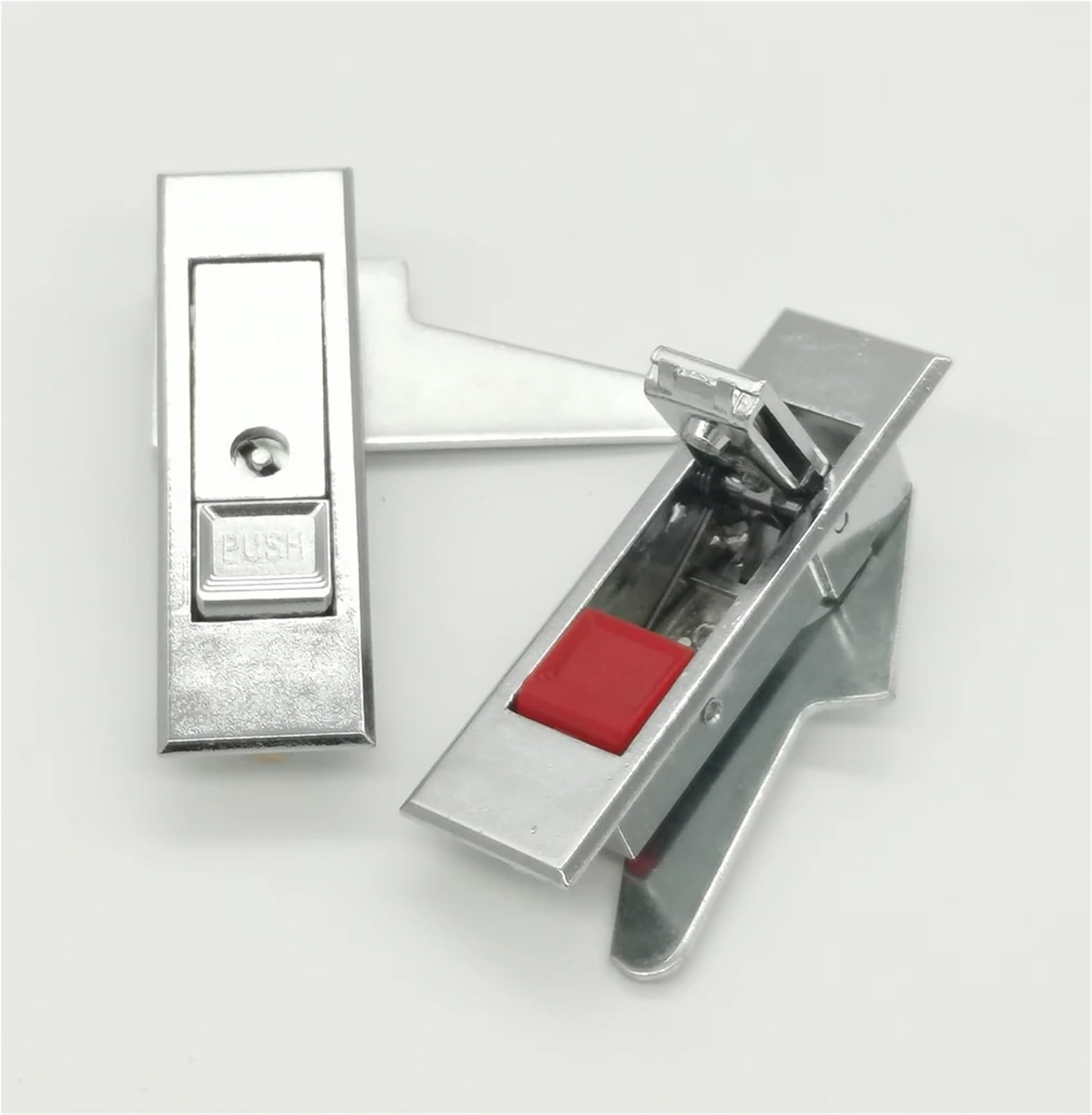 Cerradura de botón MS603 for gabinetes de distribución de energía | Archivador seguro y cerradura de caja eléctrica | 1 pieza(White,Without keys)