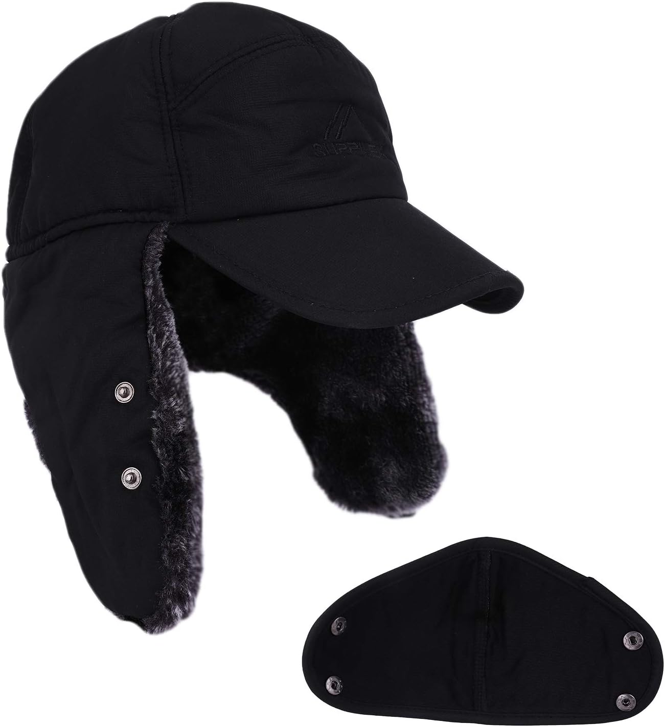Men Winter Trapper Hat Warm Windproof Hunting Cap Thermal Ski Russian Hat with Earlflap Fleece Lined Ushanka Cap - Image 3
