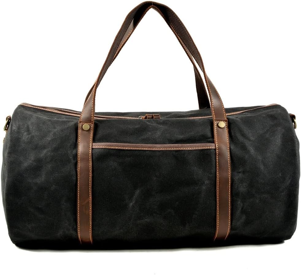 Retro foldable travel bag portable large-capacity fitness bag large-capacity casual outdoor shoulder bag image 4