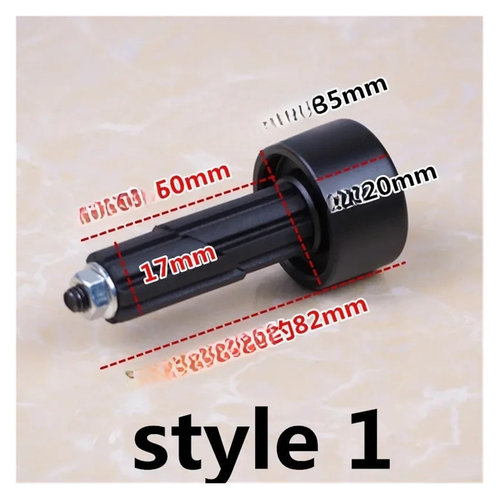 Moto Contrappesi Bilancieri Manubrio Manubrio Universale Per Motocicletta, Estremità Del Manubrio Con Impugnatura Anti-vibrazione Pesante, 7 8" 22 Mm, Accessori
