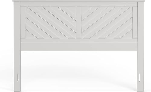 Miniatura 4 de Glenwillow Home LaFerme Cabecero de madera con panel en color blanco, tamaño Queen