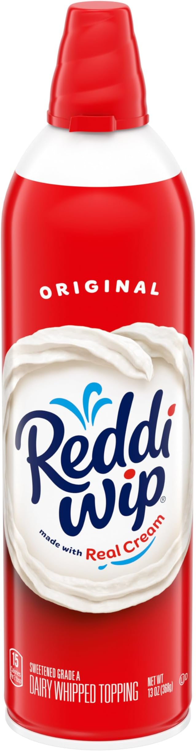Reddi-wip Original Whipped Topping Made with Real Cream, 13 oz. Spray Can