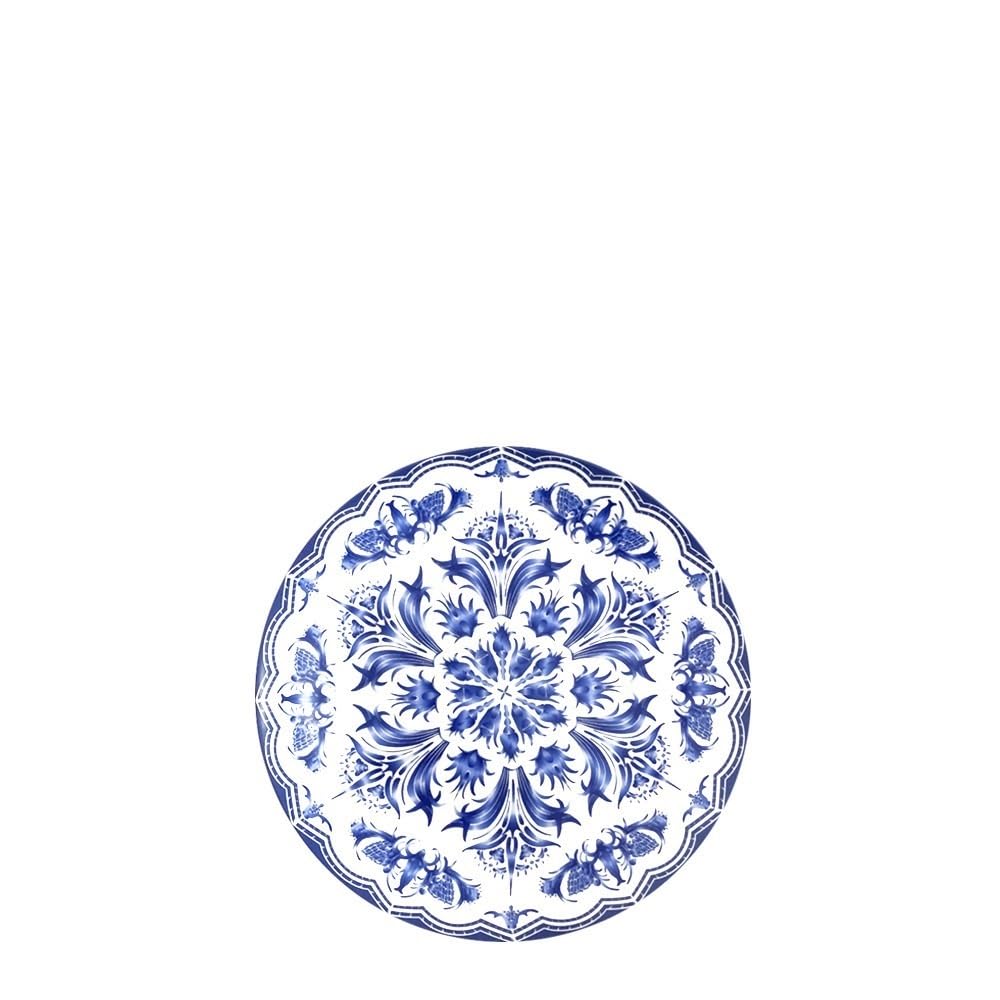 Talerze do makaronu, gliniane talerze deserowe zastawa stołowa chiński talerz obiadowy kreatywna restauracja niebieska lilia zestaw zastawy stołowej cienka porcelana kostna okrągły talerz obiadowy