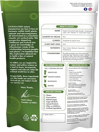 Miniatura 2 de Polvo de cacao orgánico fermentado.