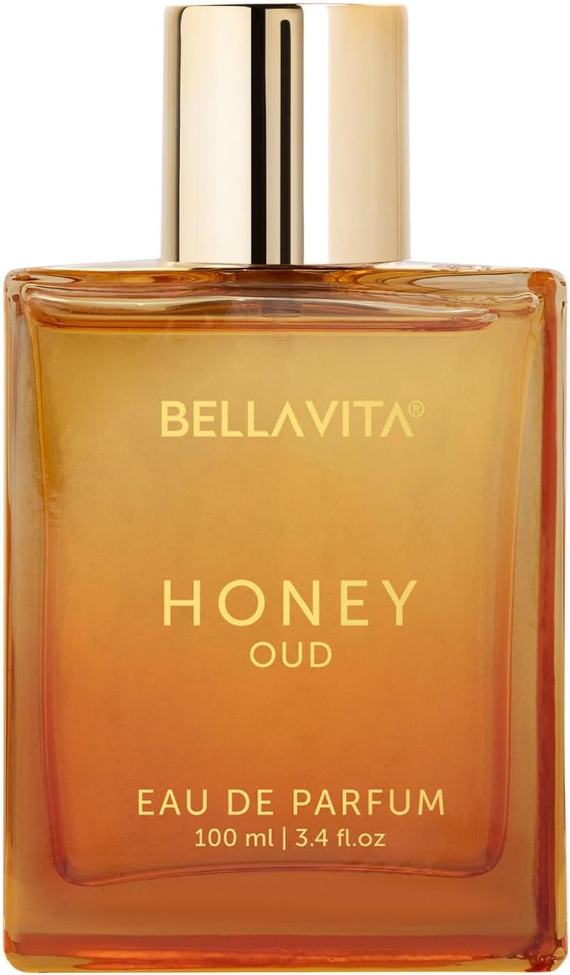 Bella Vita- Luxury Honey Oud Unisex Eau De Parfum With Bergamot, Patchouli, Vanilla Premium, Long Lasting Sweet & Spicy Liquid Fragrance - 3.4 fl oz, 100ml