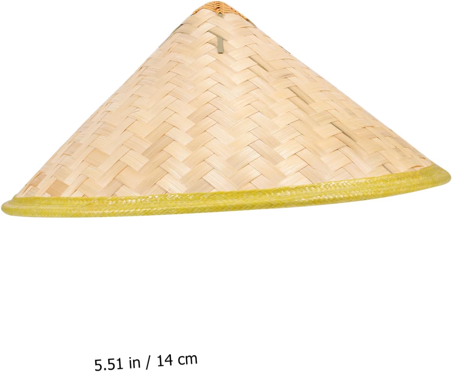 Ipetboom 3pcs Handwoven Straw Hats for Adults Traditional Rain Protection Cone Caps for Stage Performance and Outdoor Activities Light Yellow