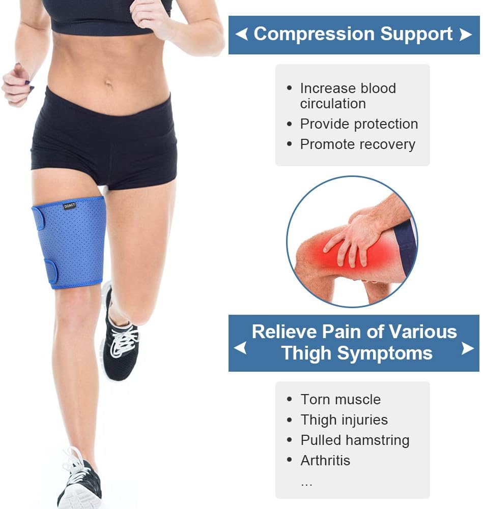 Thigh Support Brace, Thigh Support Wrap with Antislip Material