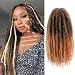 ToyoTress 6 Packs Ombre Marley Braid Hair 24inch long Afro Malrey Twist Braiding Hair 100% Kanekalon Synthetic Marley Braids Crochet Braiding Hair (24", T27)