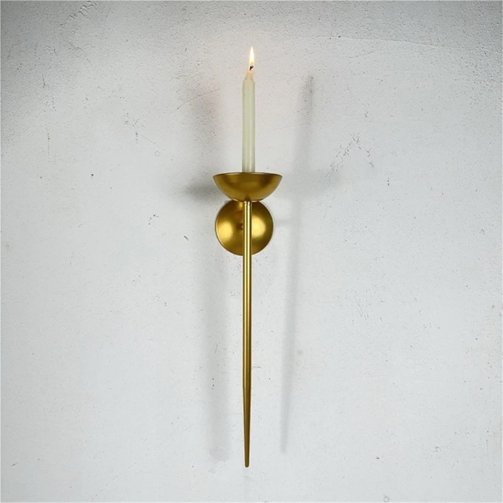 Kerzenständer, Wandleuchte, Kerzenhalter for Wanddekoration, Metall-Kerzenständer for Wohnzimmer und Kamine FüR Deko