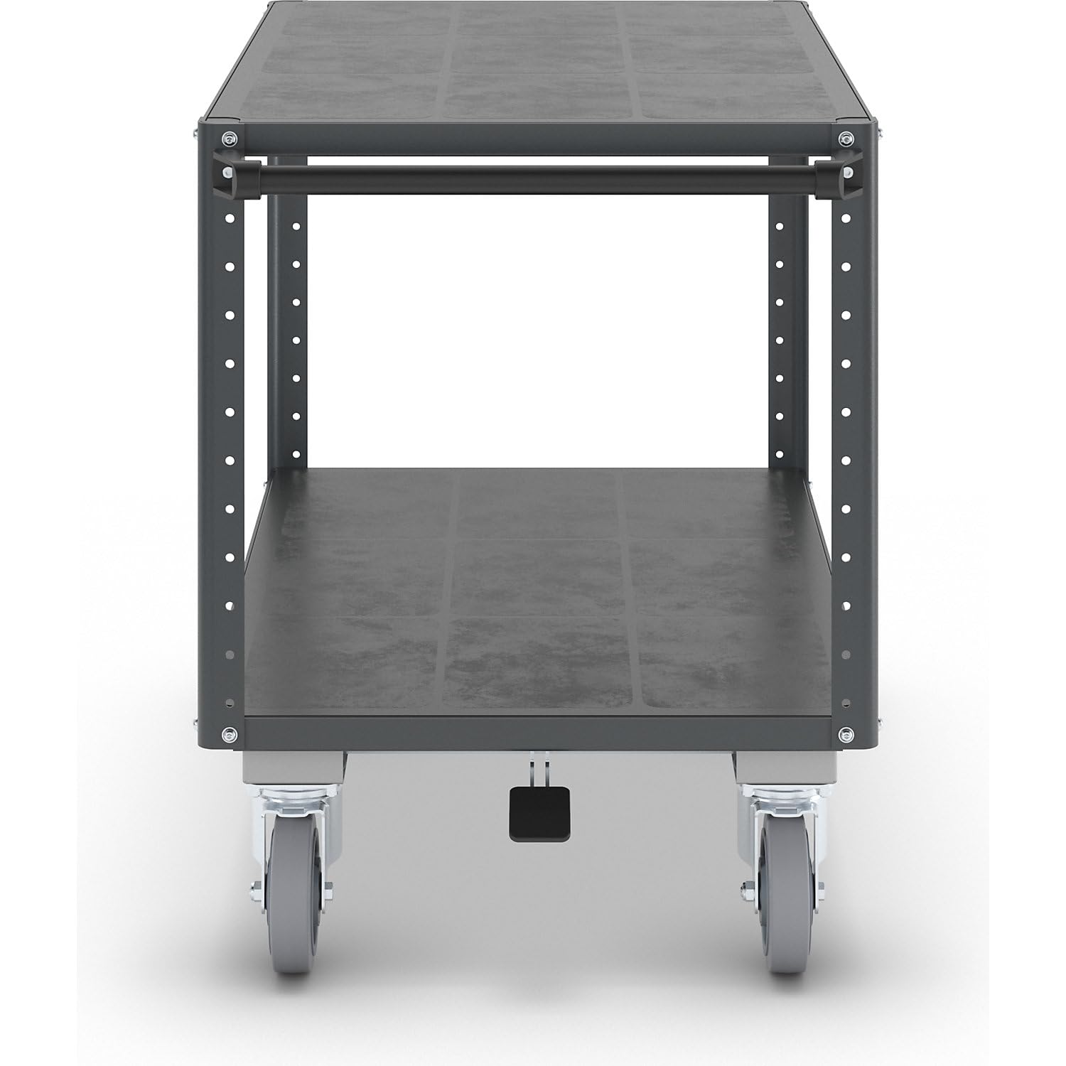 eurokraft | Chariot de Montage CustomLine | 2 tablettes | avec Blocage Central | Anthracite
