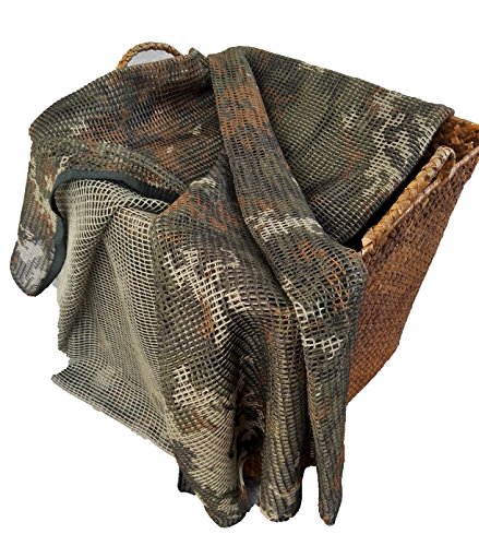 Kingree 75"X35" Sniper Veil, Scrim Net Scarf, Tactical Sniper Face Veil, Cheche Foulard Filet Scarf (Cp Camo) #TOP2