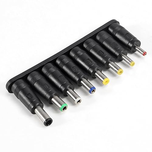 Miniatura 9 de Juego de 34 puntas de enchufe de CC de entrada universal para computadora portátil con cable elevador de CC de 5 V a 12 V, WiFi a Powerbank,