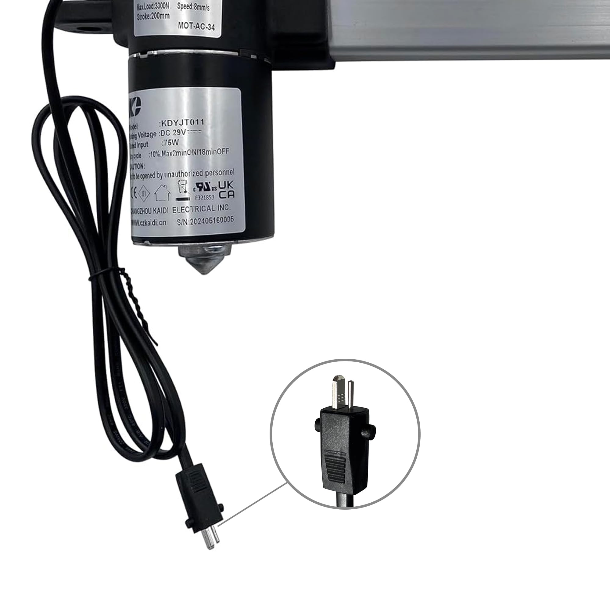 Amazon.com: Linear Actuator Kaidi Model KDYJT011-006 Power