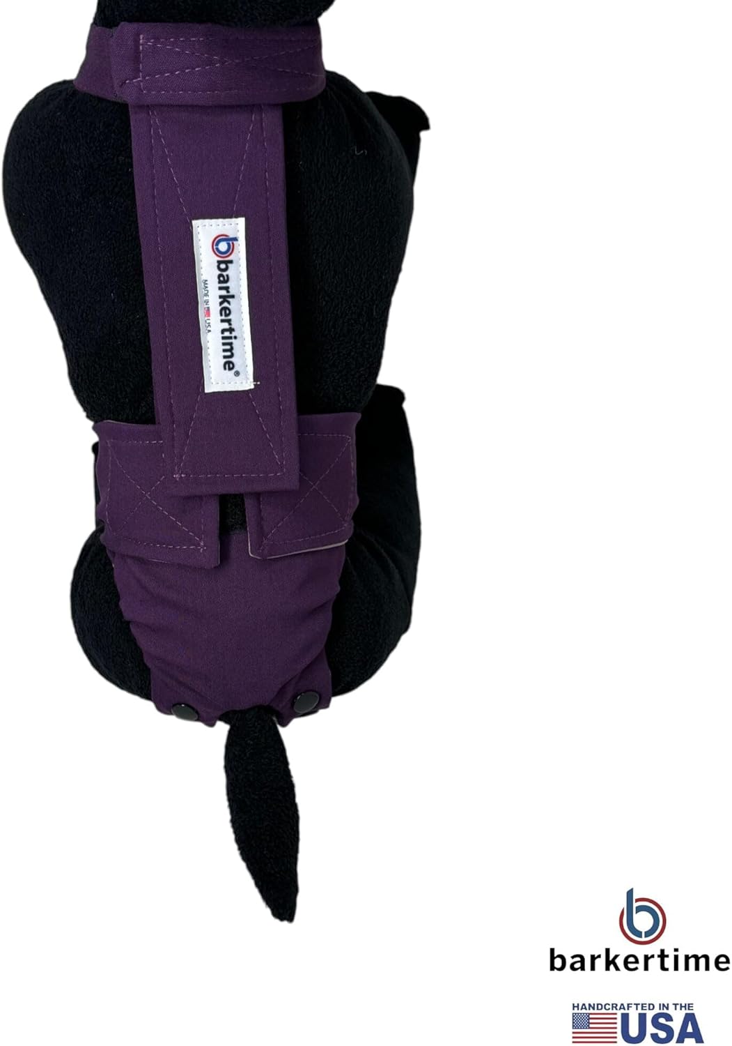 Regal Purple Dog Diaper Snappy Overall, M - Belly Band Alternative - Made in USA