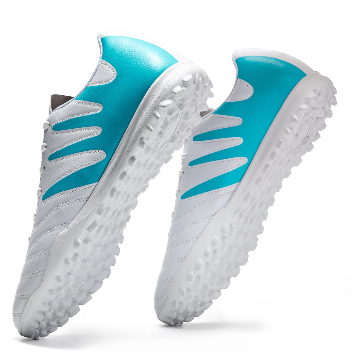 Botas Fútbol FG Cordones Forro Malla Transpirable Superior Sintético Duradero Suela Tacos Antideslizante Partido Entrenamiento