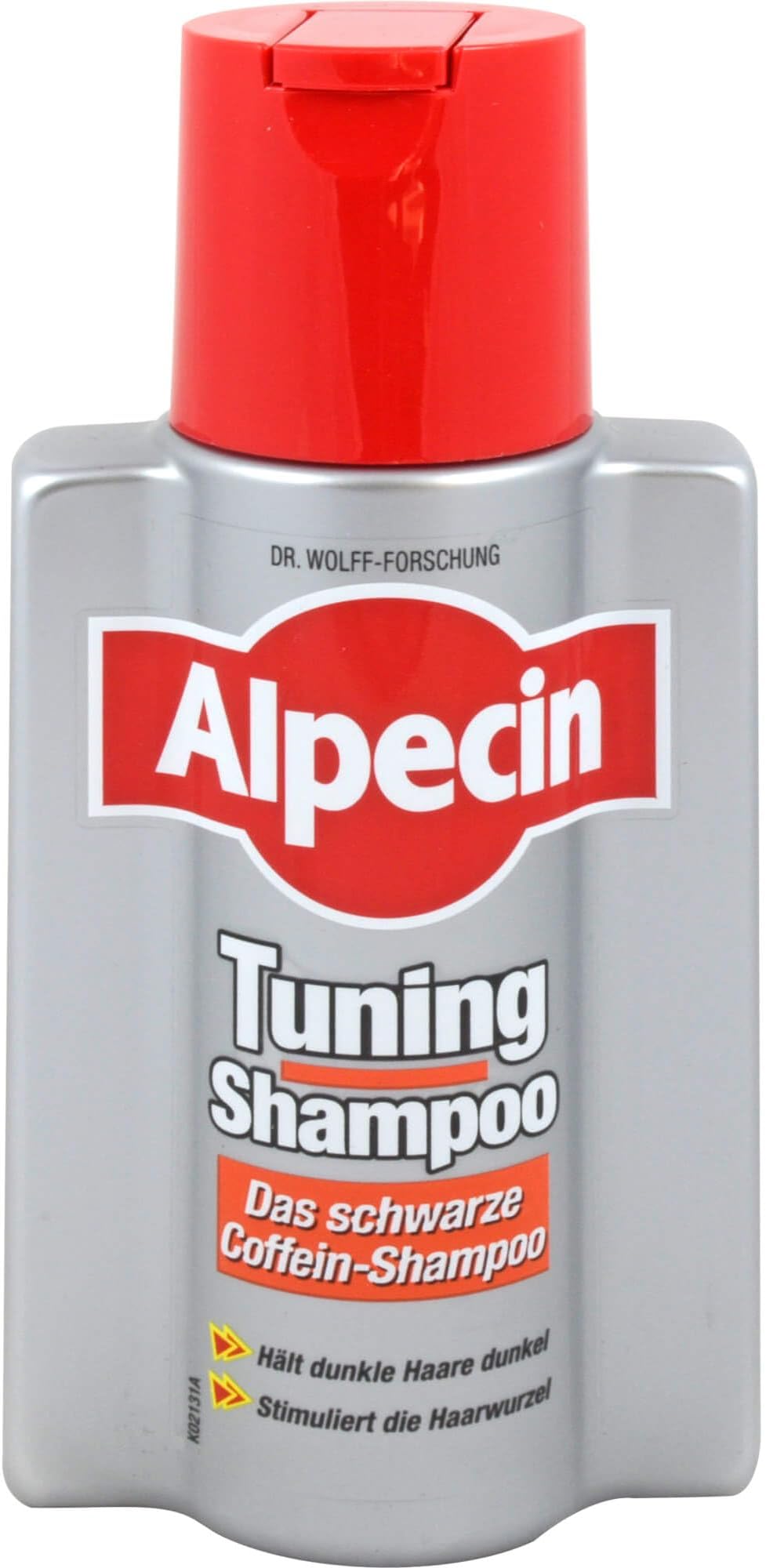 Alpecin Tuning Shampoo - 1 x 200 ml - The Black Caffeine Shampoo for Grey Hair | Strong Colour Pigments Keep Dark Hair Dark
