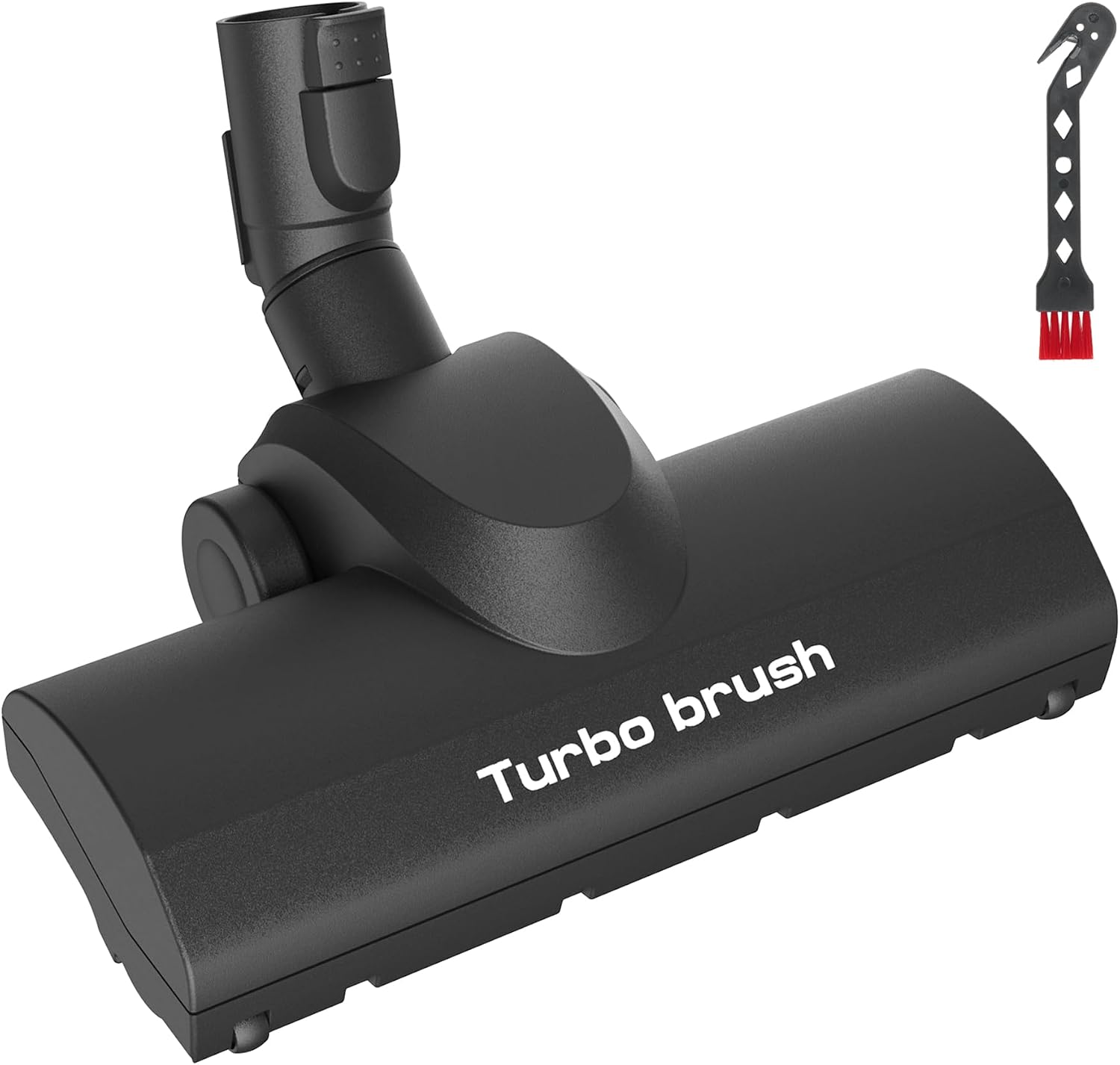 Turbo Brush Floor Vacuum Attachment Compatible with Miele Vacuum Cleaner, 10.6 Inch Wide, Black
