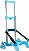 BE BOX SJ SEVEN - Carrello Trolley Porta Zaino Con 3 Ruote, Colore Azzurro - Foto 8