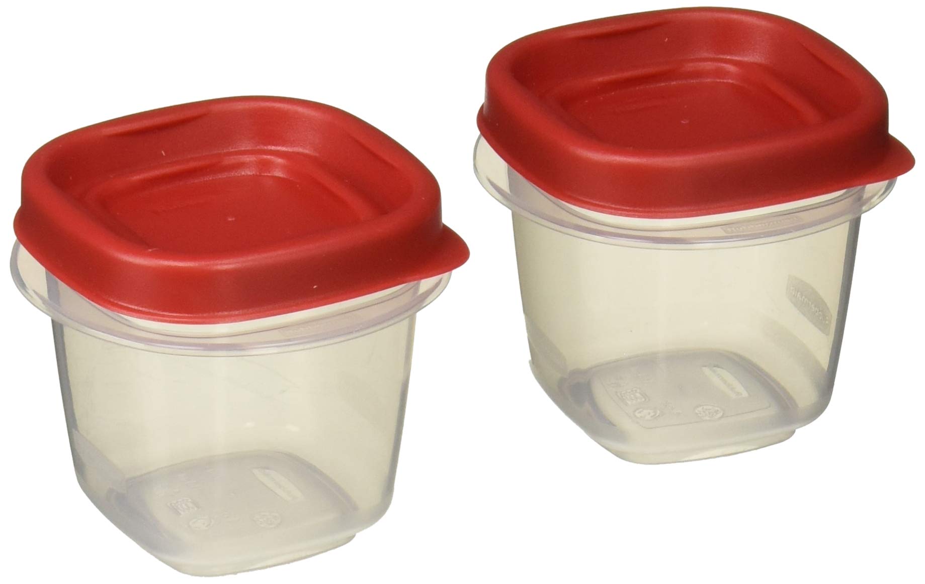 Rubbermaid 781147422084 Easy Find Lids Square 1/2-cup Food Storage Container (Pack of 8 Cups), 8 Cou