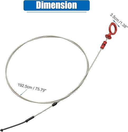 Miniatura 7 de uxcell Barra de medición de nivel de aceite del motor para Volkswagen Routan 2009-2011 para Chrysler 200 2011-2014 para Chrysler 300 2005-2013