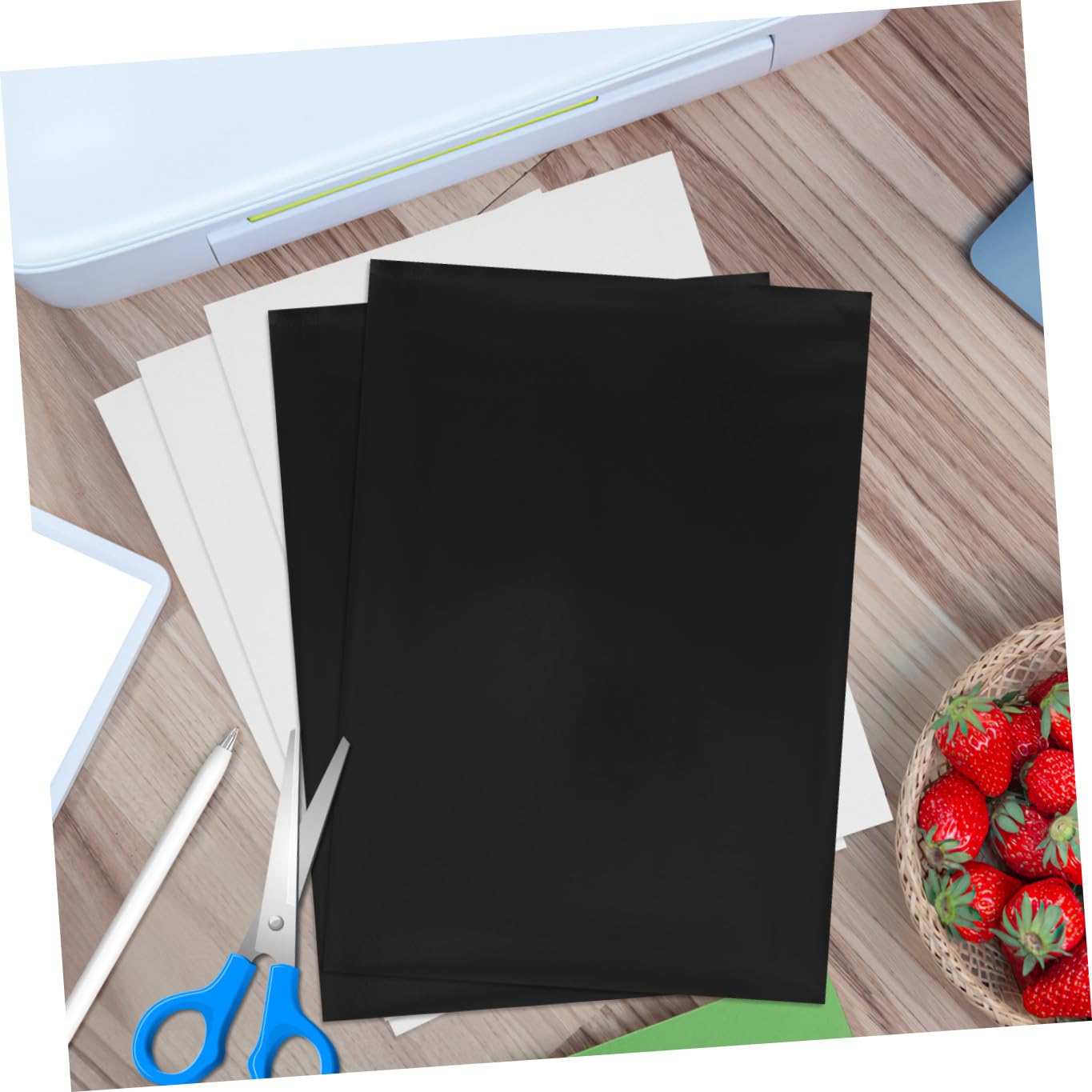 10 Feuilles Magnétiques Imprimables Feuilles D'imprimante Format A4 Matériaux en Caoutchouc Souple Compatible Imprimantes Standard pour Affiches et Albums Photos