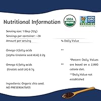 Vista 8 de Spectrum Essentials Semilla de chía orgánica, omega-3 y fibra, 12 onzas