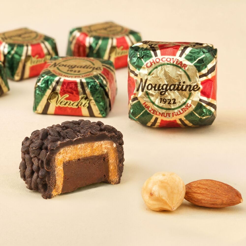 Venchi - Chocoviar Nougatine, Cioccolatini in busta da 1 kg, Senza Glutine