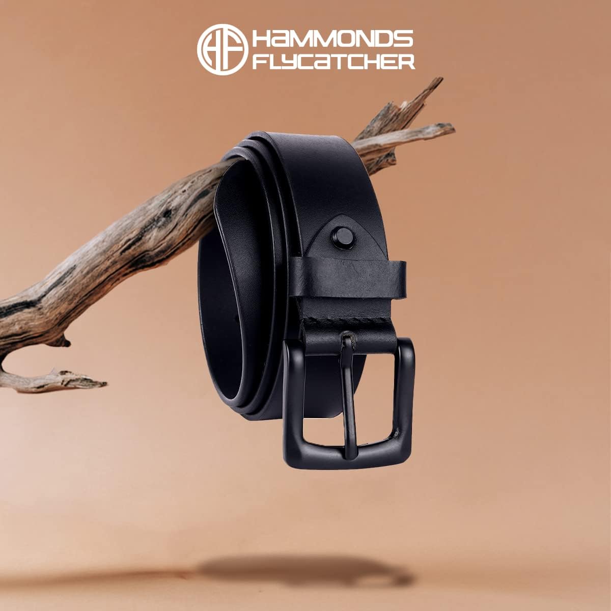 HAMMONDS FLYCATCHER Genuine Leather Belt for Men - Adjustable Waistband upto 46 Inches, 1.5" Width - Image 2