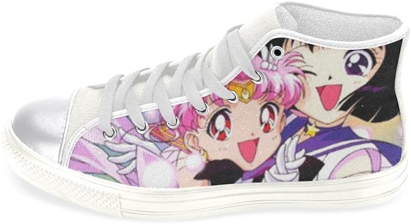 Angelinana Custom Harley Quinn8 Vintage Floral Women's Classic High Top Canvas Shoes-US10