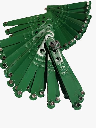 Pinnon Hatch Farms Leg Bands Numbered Aluminum Chicken Pheasant Poultry Duck Leg Identification Rings (200, Emerald)