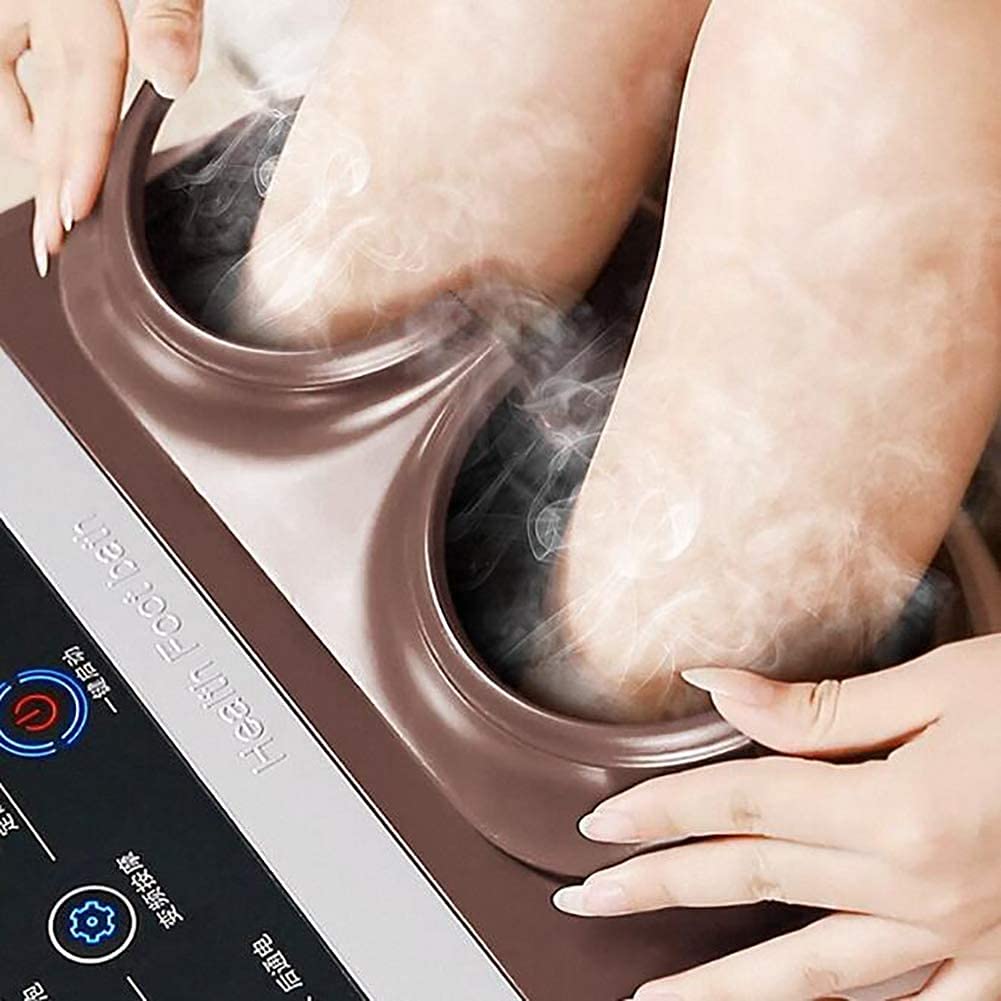 Fußbad Spa mit digitaler Temperatursteuerung, Massagegerät mit Wärmeblasen Wanne, Massagewalzen, Entspannung des Haushalts