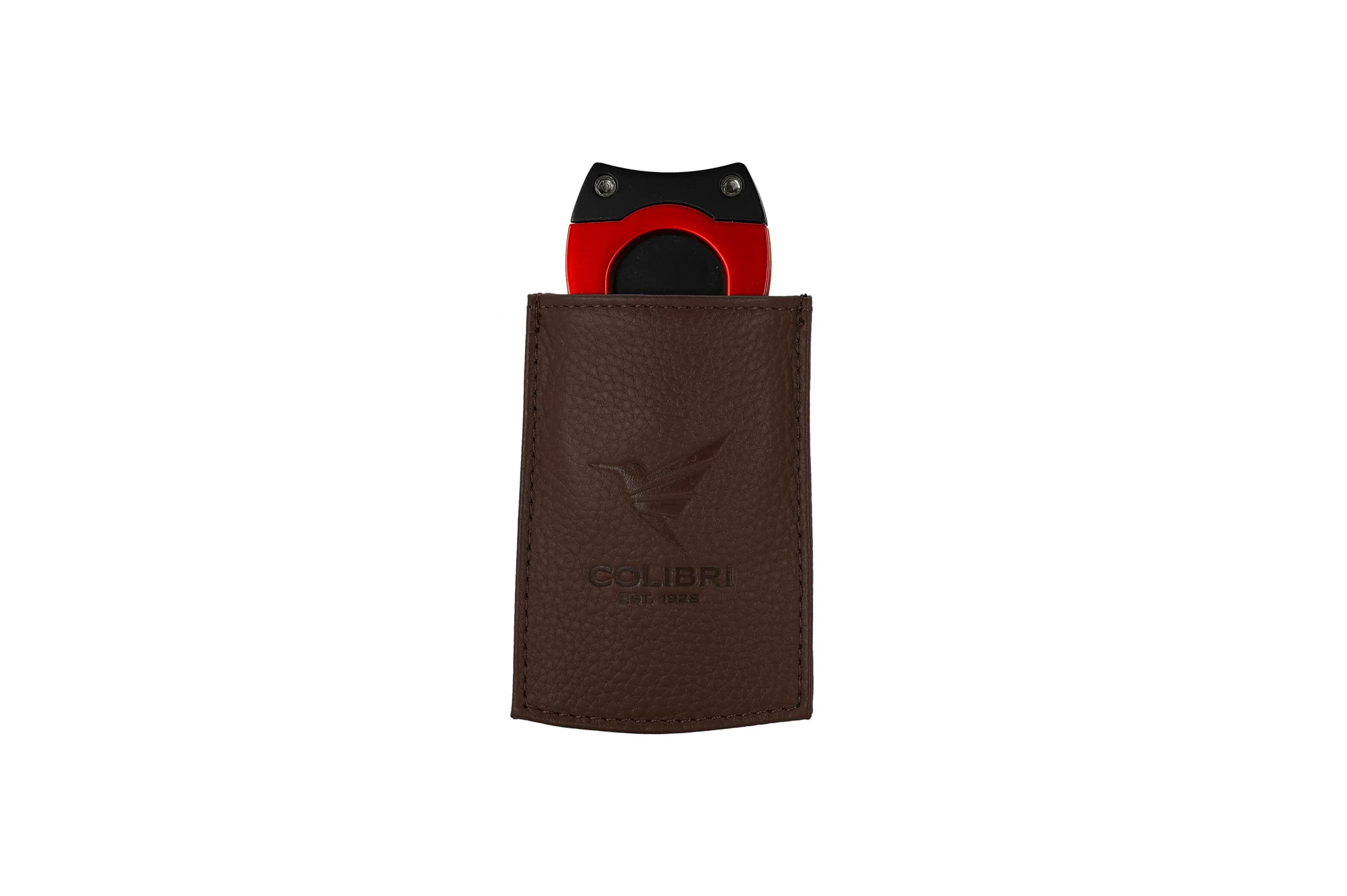 Étui en cuir Colibri marron taille L idéal pour transporter votre briquet