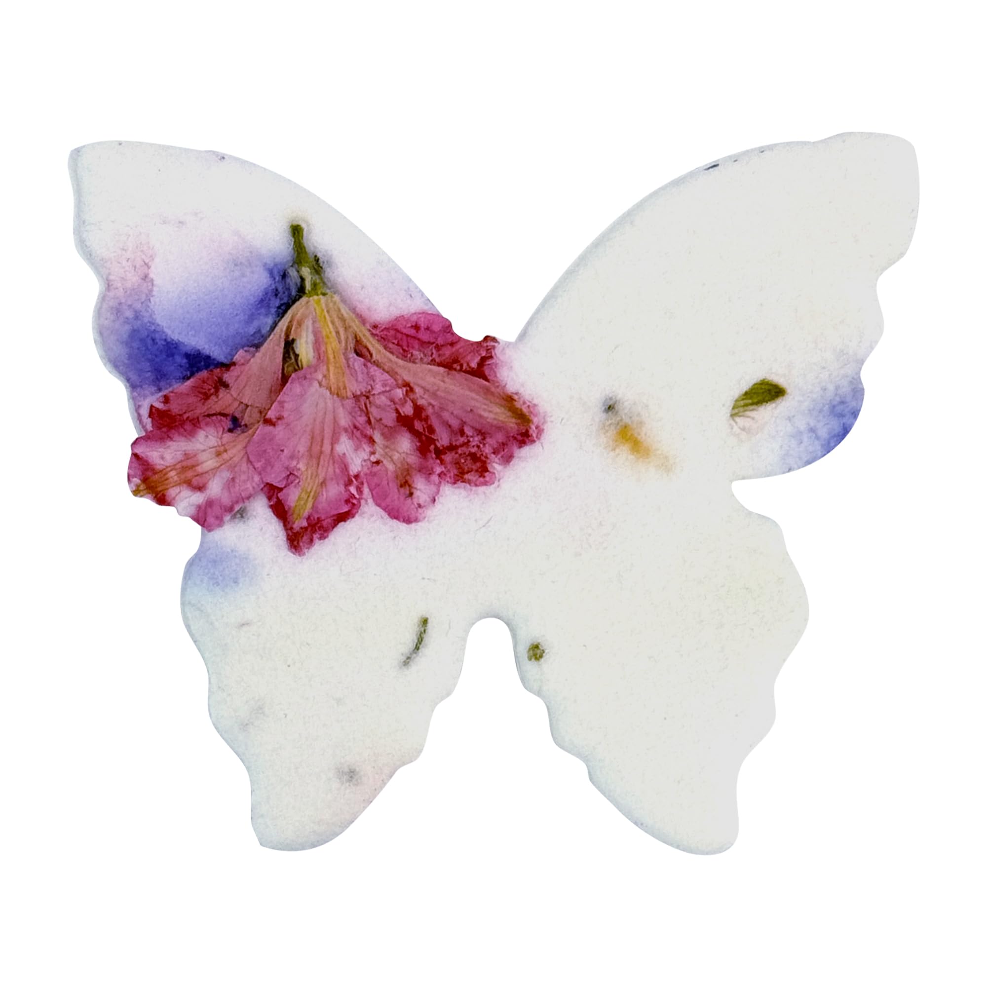 Papier de semences papillon rose violet sauvage : lot de 50 feuilles à planter pour cadeaux