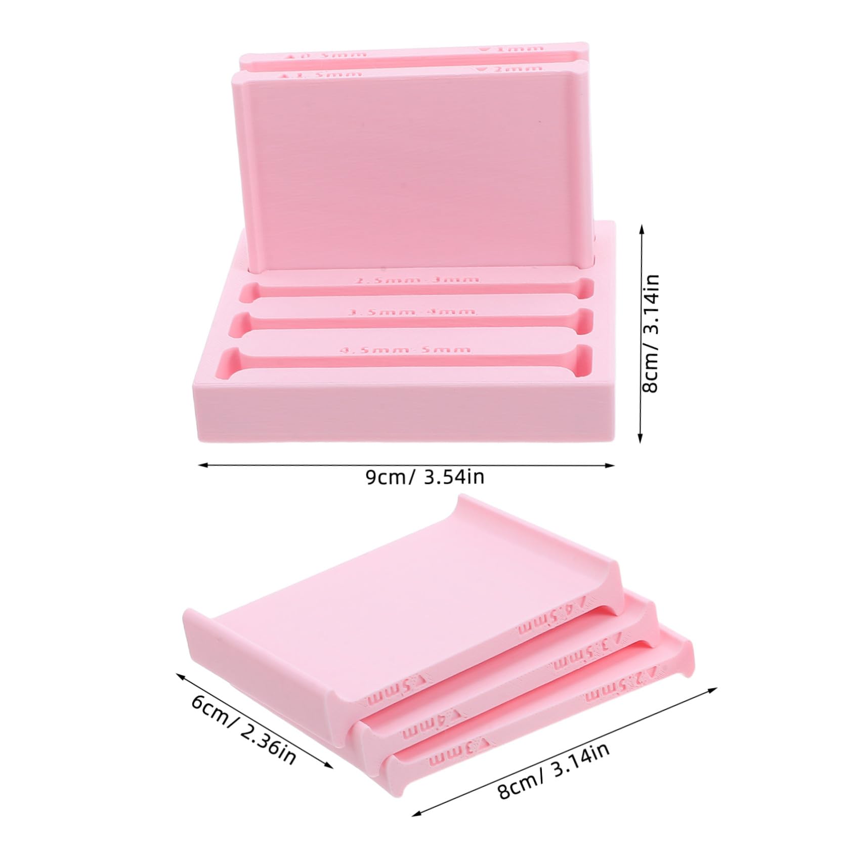 Artibetter Kit di Strumenti per Argilla Polimerica Guida per Rulli, Design Misurazione Precisa in PLA, Set 1 Pezzo per Modellare e Creare Manualmente