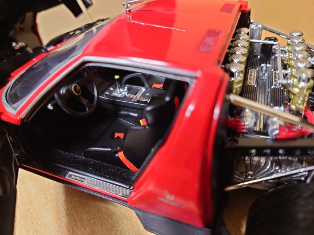 Amazon.co.jp: 1 18 Lamborghini Jota SVR Red Kyosho Original Miura